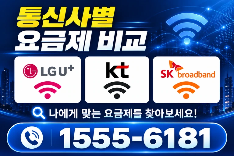 원주시 소초면 통신사별 요금제 비교